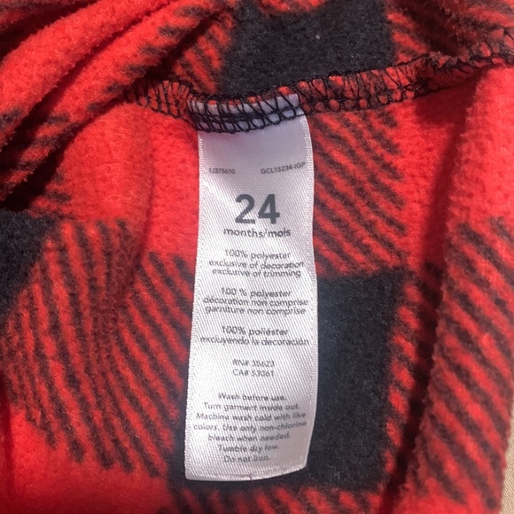 Carters fleece sweater and pants toddler boys 2T - Picture 3 of 4